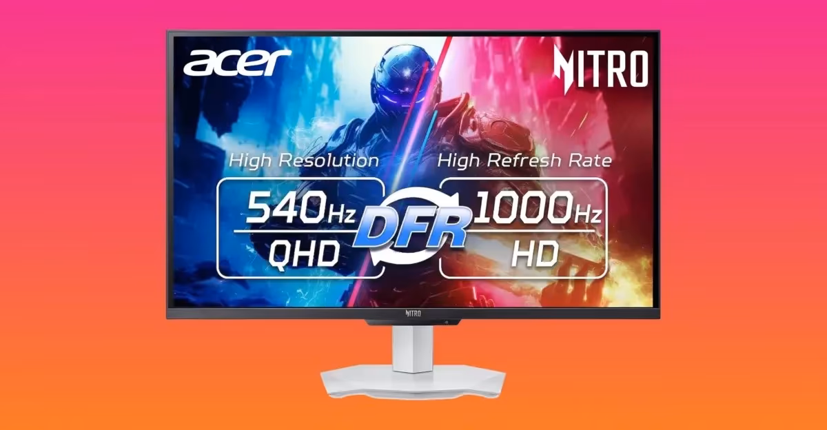 Acer представила 1000-герцевый монитор Nitro XV273U F5 за 700 долларов