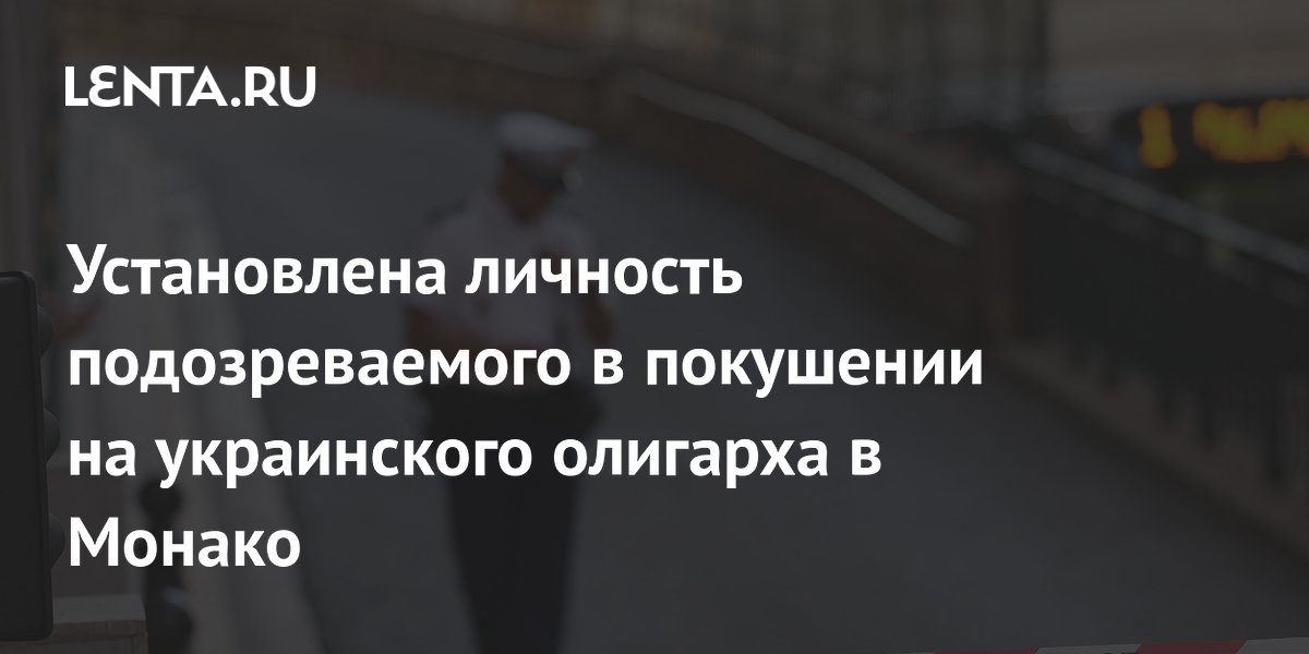 В Монако установили личность подозреваемого в покушении на украинского олигарха Ермолаева