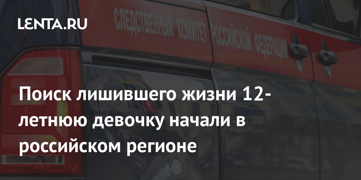 В Ленинградской области начали поиск убийцы 12-летней девочки