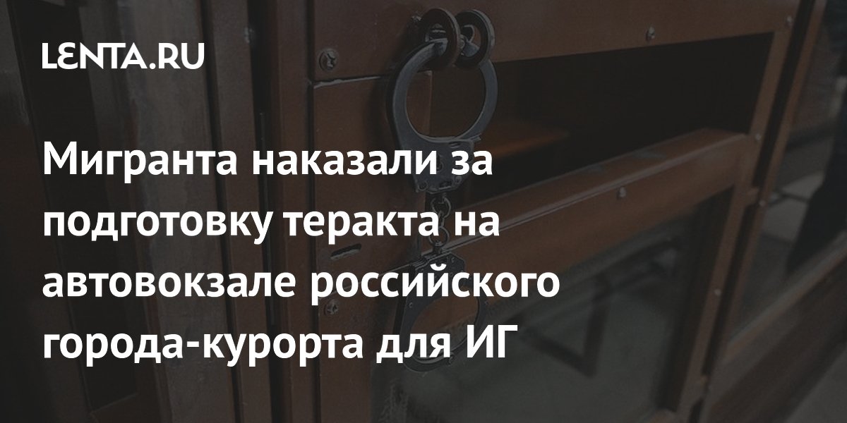 Мигранта из Таджикистана осудили на 15 лет за подготовку теракта на автовокзале в Ессентуках