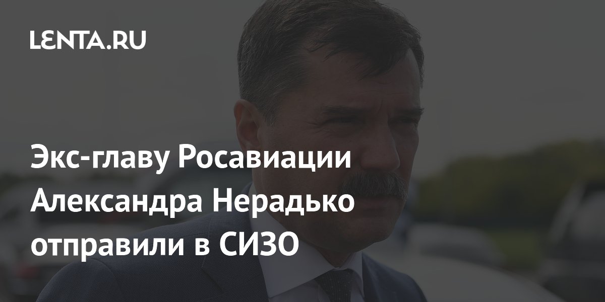 Экс-глава Росавиации Нерадько арестован по делу о мошенничестве с госконтрактами