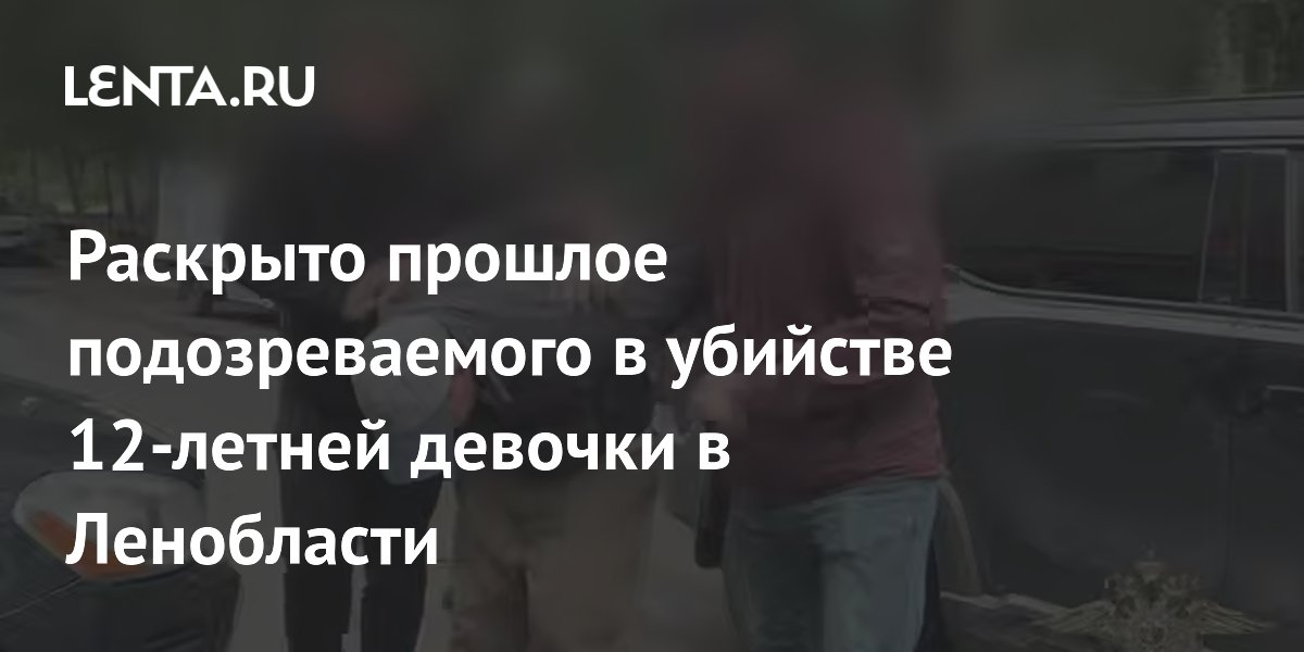 Подозреваемый в убийстве 12-летней девочки в Ленобласти ранее был судим за разбой