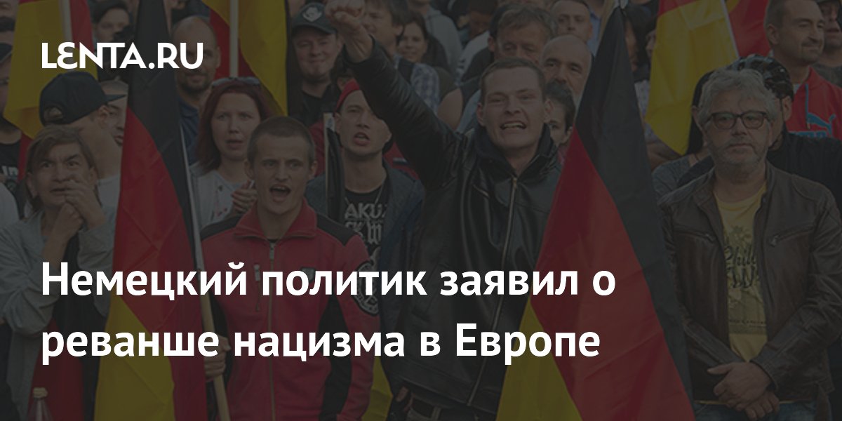 Немецкий политик Нимайер заявил о реванше нацизма в современной Европе