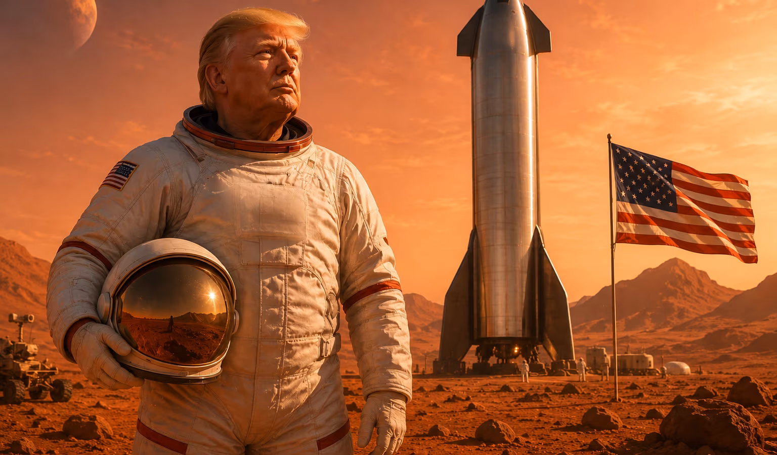Трамп: США скоро отправятся на Марс, обгоняя Китай и Россию в космосе