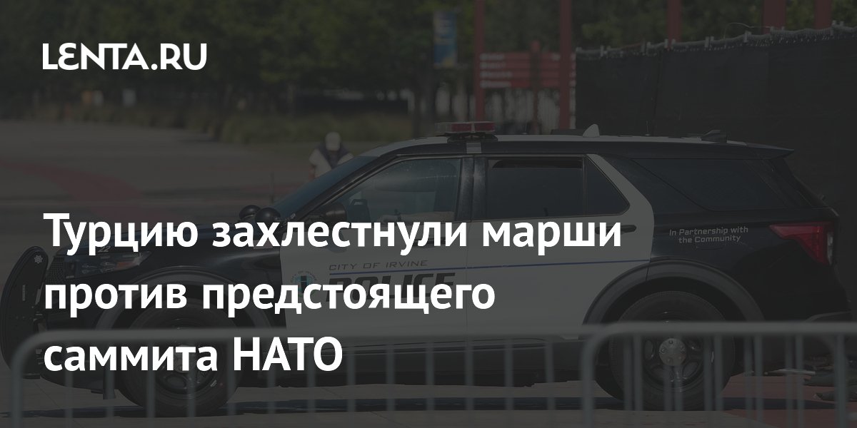 В Турции прошли массовые протесты против саммита НАТО в Анкаре