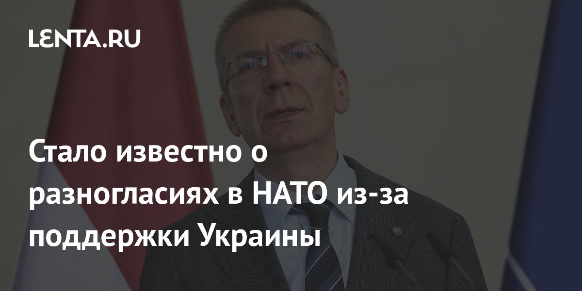 Латвия указала на разногласия в НАТО из-за объемов поддержки Украины