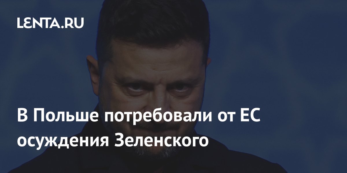 Польские депутаты ЕП требуют осуждения Зеленского за героизацию УПА