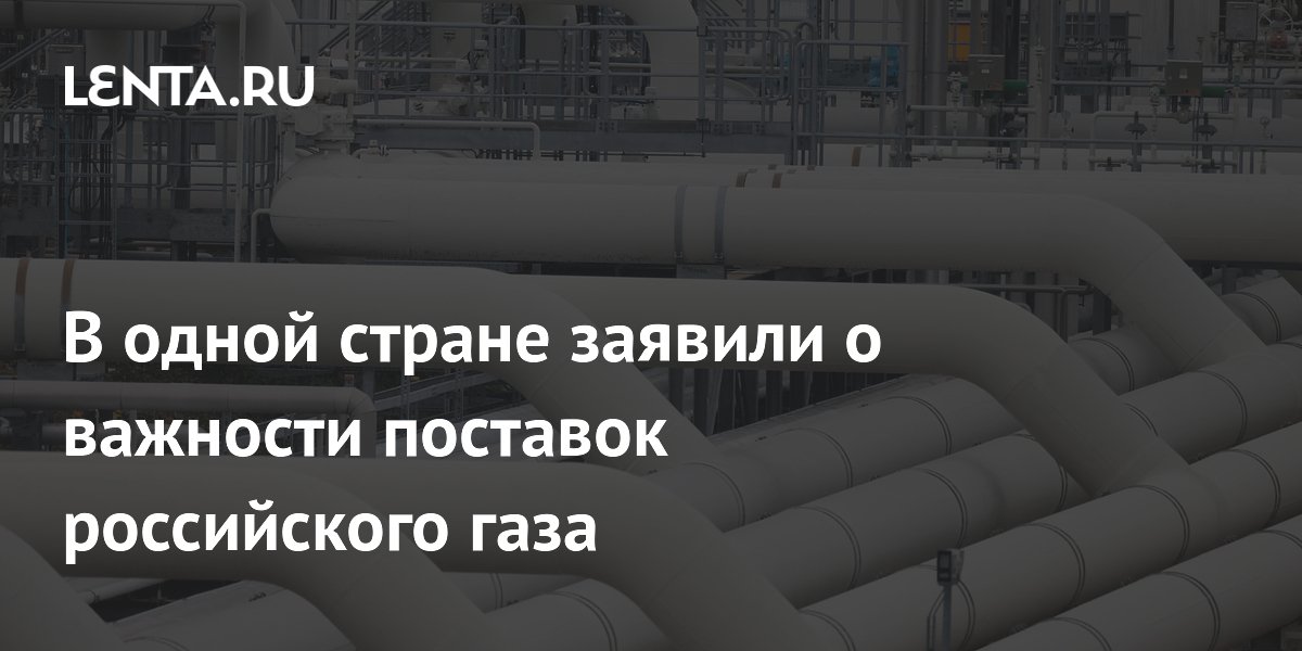 Сербия заявила о жизненной важности поставок российского газа