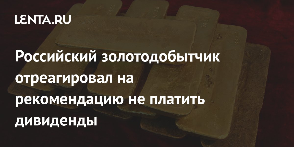 «Полюс» заморозил дивиденды до 2030 года: акции продолжили падение