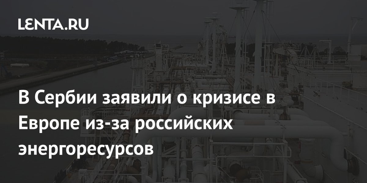 Додик: Европа погружается в кризис из-за отказа от российских энергоресурсов