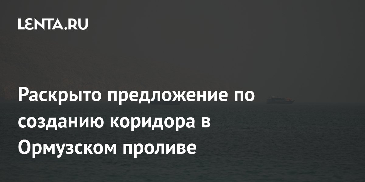 Оман предложил создать два навигационных коридора в Ормузском проливе