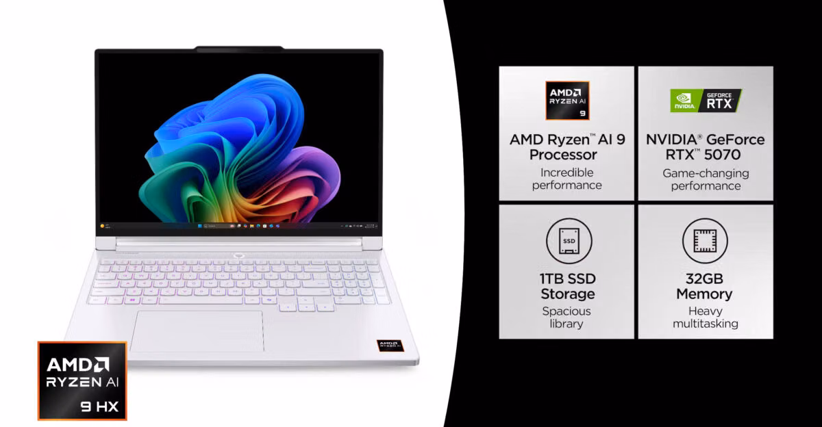 Lenovo Legion 7 16AGP11 с RTX 5070 Laptop 12GB: почти 3400 долларов за ноутбук