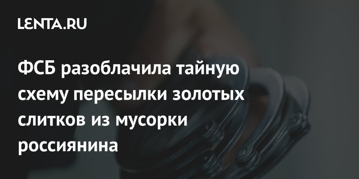 ФСБ пресекла отправку золотых слитков, найденных жителем Благовещенска в мусоре