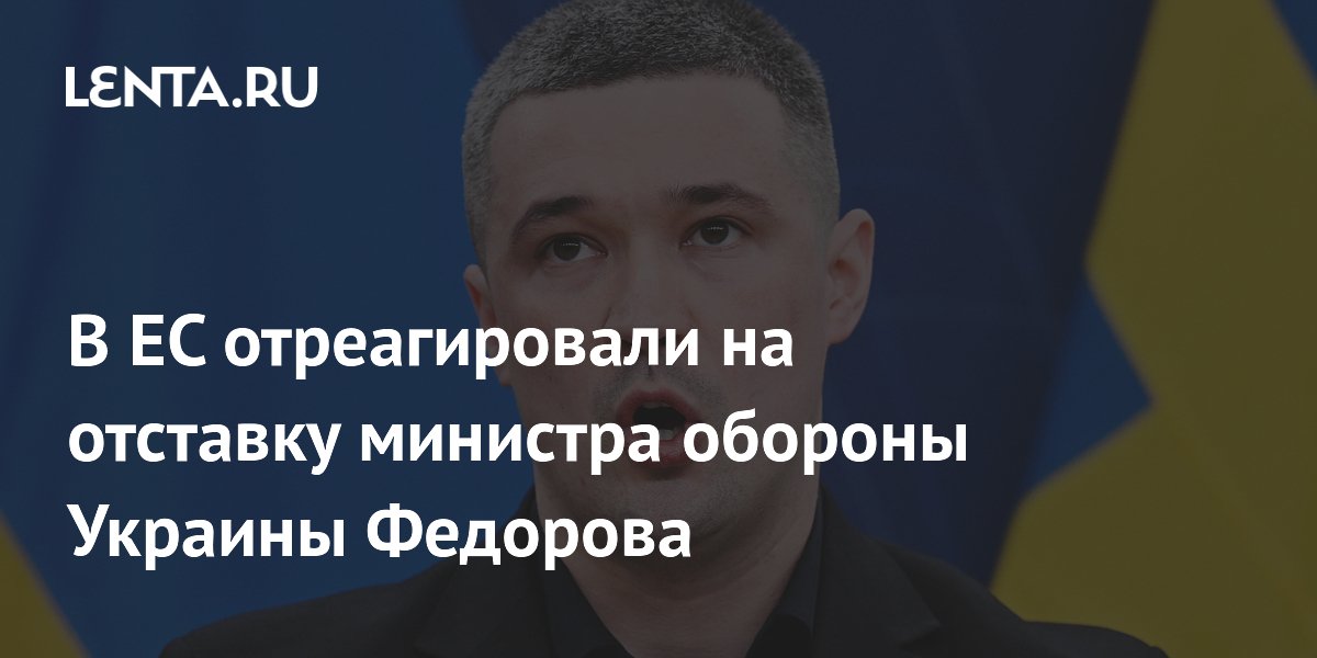В ЕС удивлены отставкой министра обороны Украины Федорова