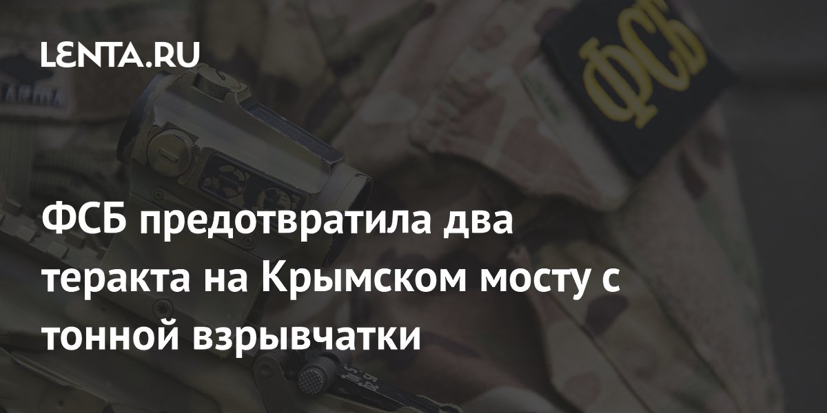 ФСБ предотвратила два теракта на Крымском мосту с тонной финской взрывчатки
