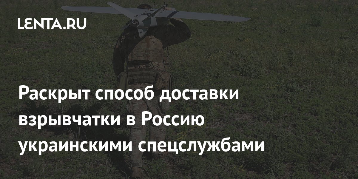 ФСБ раскрыла способ доставки взрывчатки в Россию с помощью беспилотников