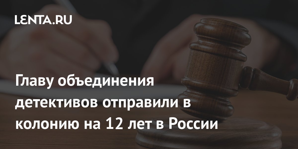 Главу объединения детективов приговорили к 12 годам за госизмену в Петербурге