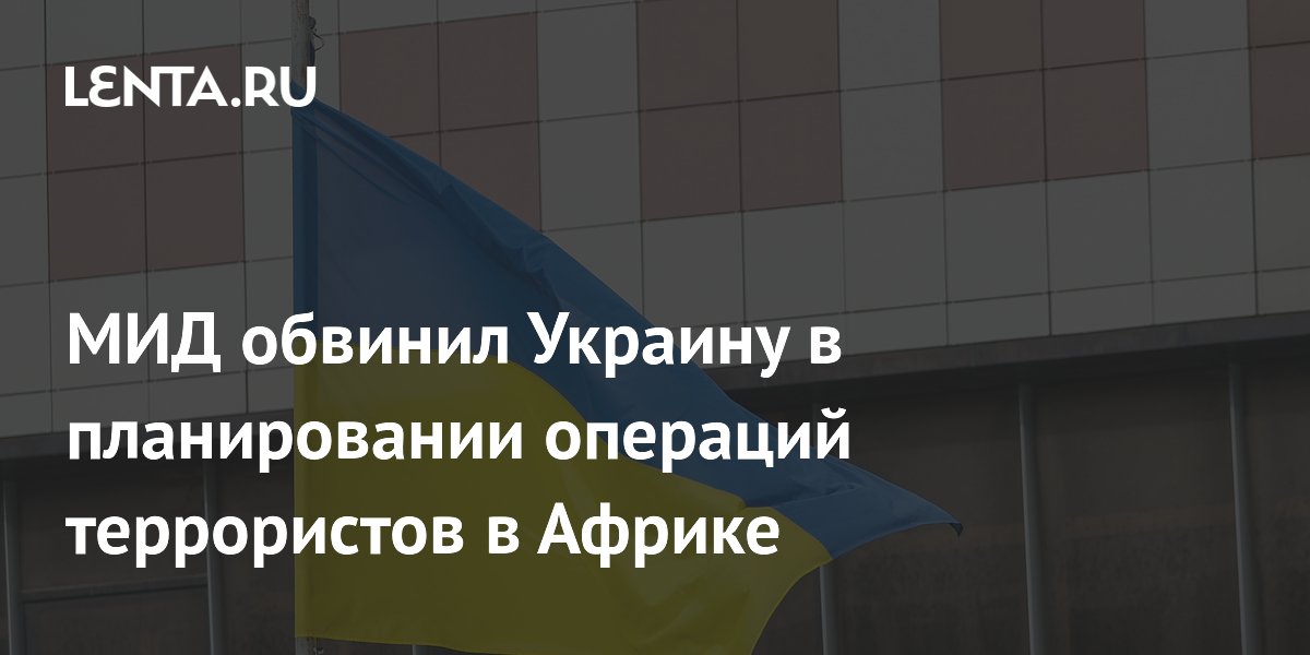МИД РФ: Украина и Франция участвуют в планировании терактов в Африке