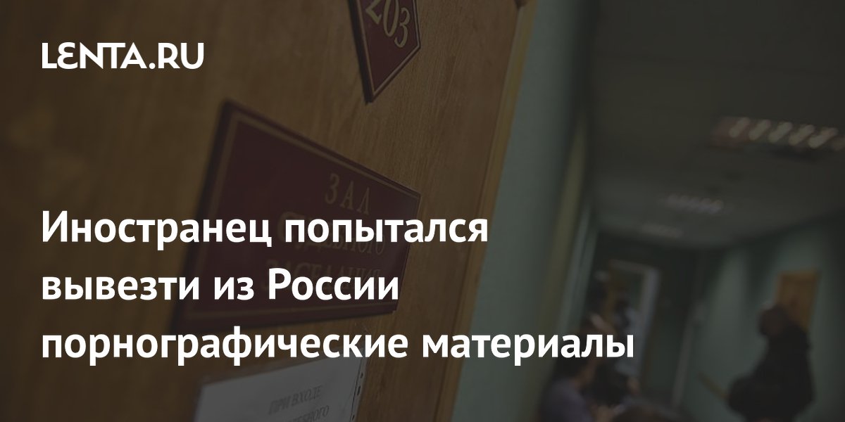 Иностранец получил 3,5 года за вывоз детской порнографии из Подмосковья