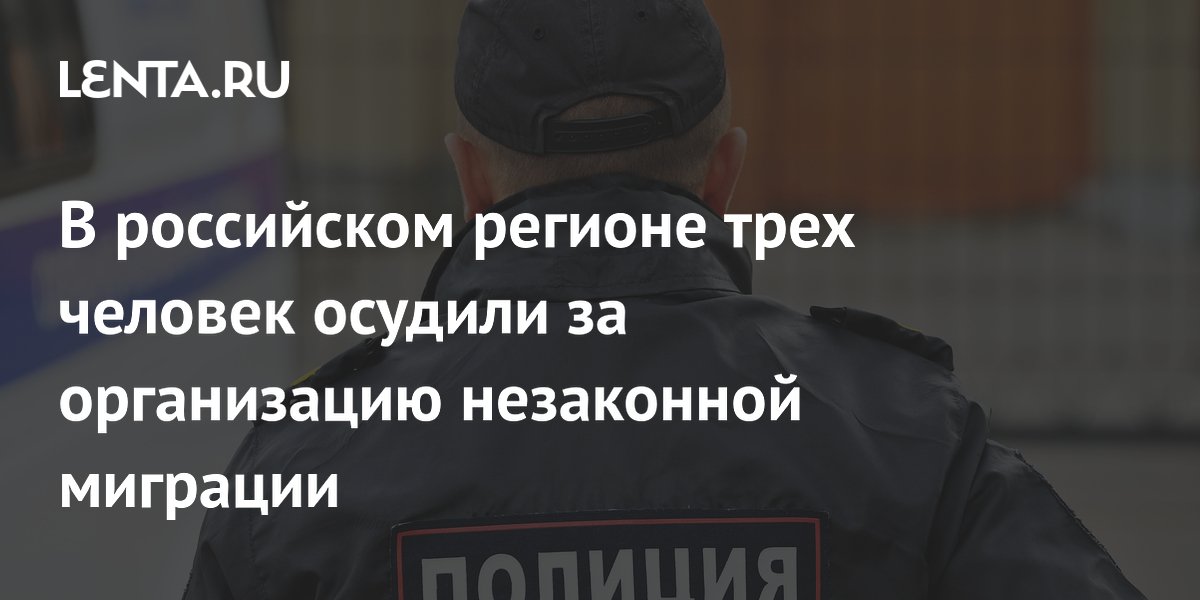 В Петербурге осуждены трое за организацию незаконной миграции