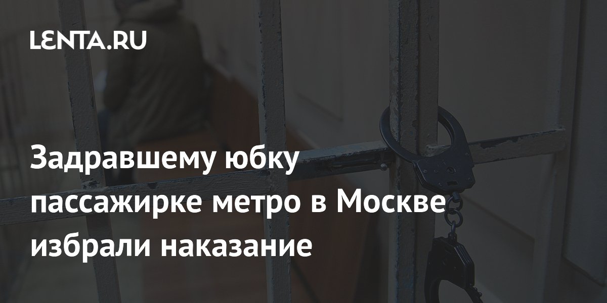 Суд арестовал на 10 суток мужчину, задрающего юбку пассажирке в метро Москвы