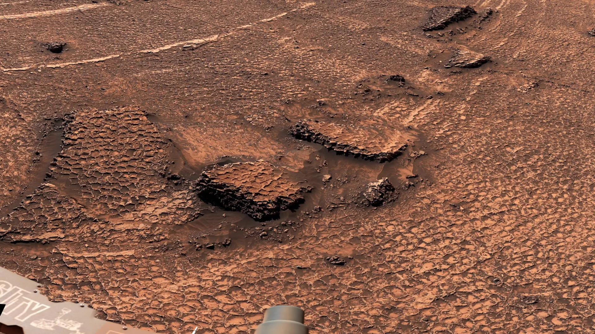 Марсоход Curiosity нашел на Марсе загадочные сотовые структуры