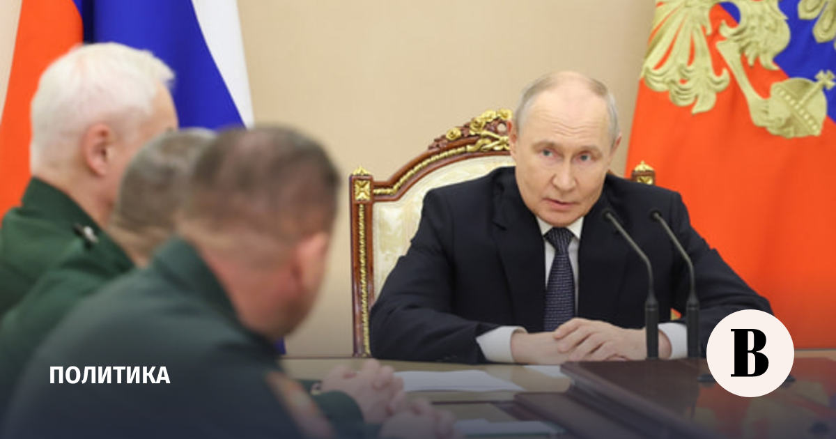 Путин: Солодчук возглавит все службы тыла Минобороны