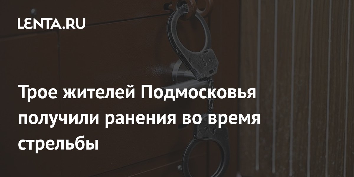 В Подольске задержали мужчину, ранившего трех человек из травматического пистолета