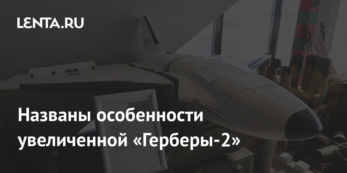 Названы особенности модернизированного дрона «Гербера-2»