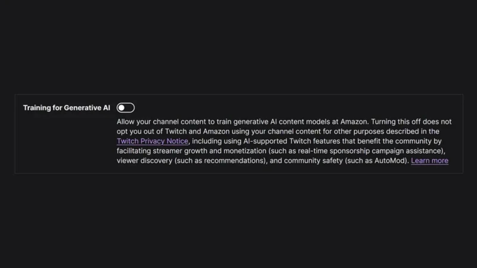 Twitch добавила настройку против обучения ИИ на пользовательском контенте