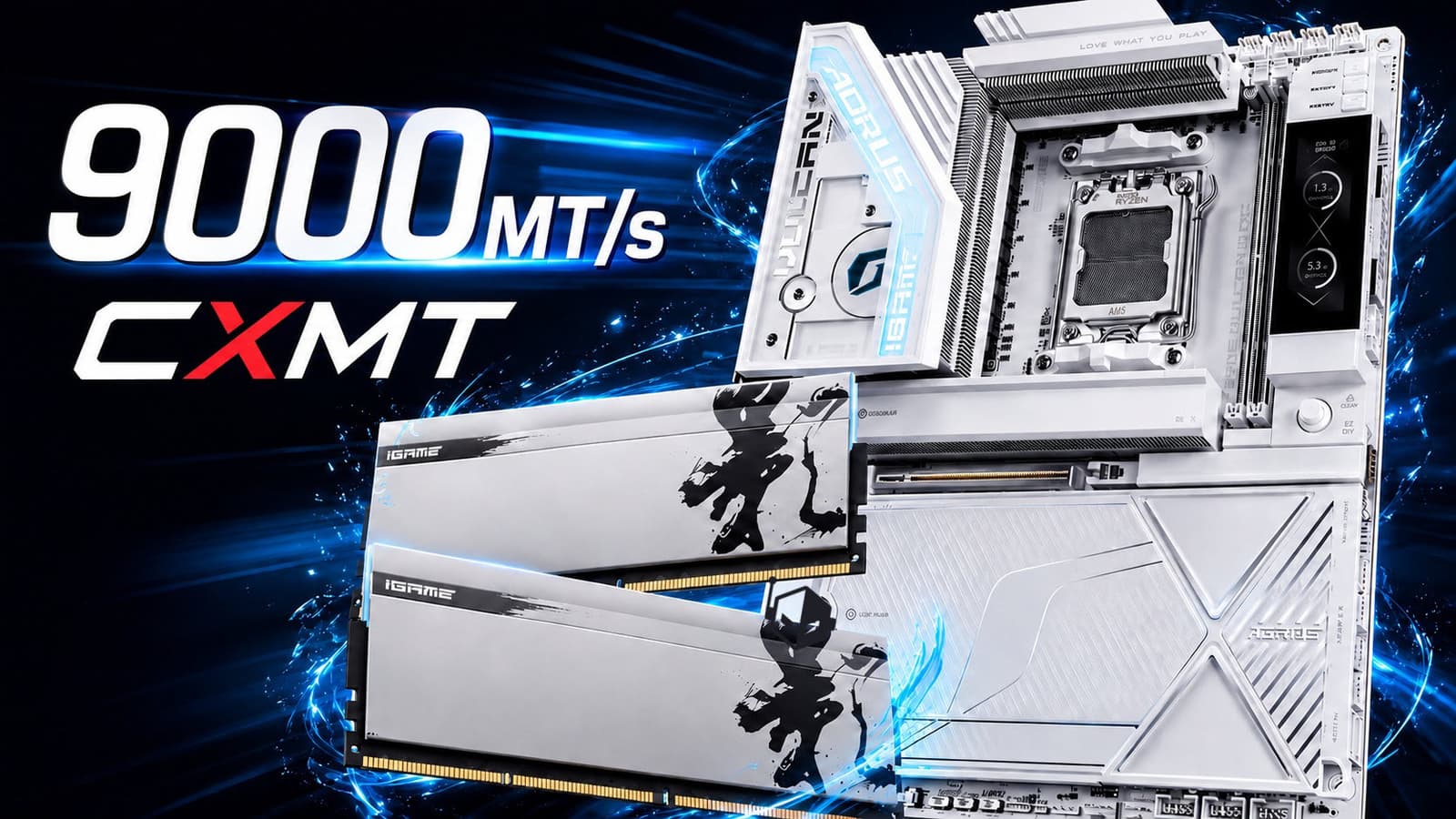 Китайская память DDR5-6000 на чипах CXMT разогнана до 9000 МТ/с в тестах Colorful
