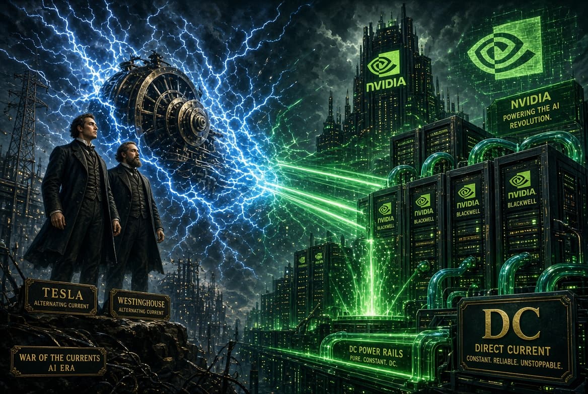 Nvidia, Google и Microsoft ускоряют переход ИИ-ЦОД на постоянный ток 800 В