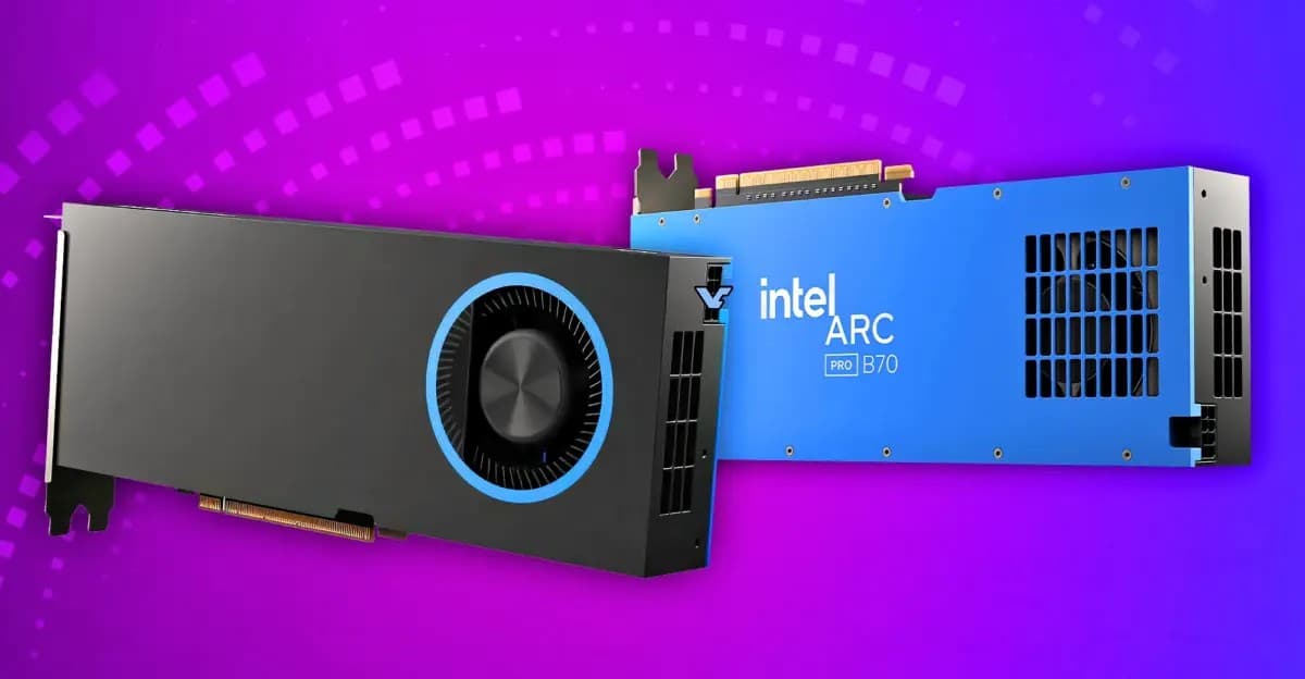 Intel Arc Pro B70 � 32 �� ������ ���������� �� 26-48% �� ����� ����
