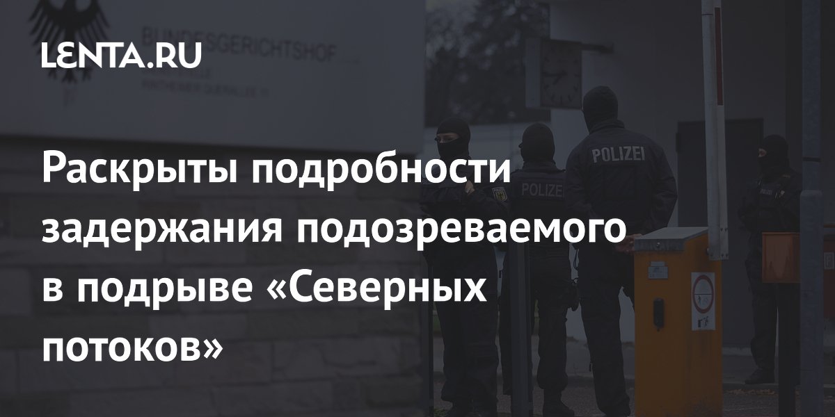 Подозреваемого в подрыве «Северных потоков» задержали на съемках фильма