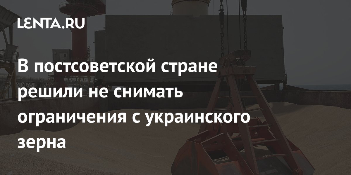 Молдавия сохранит ограничения на украинское зерно