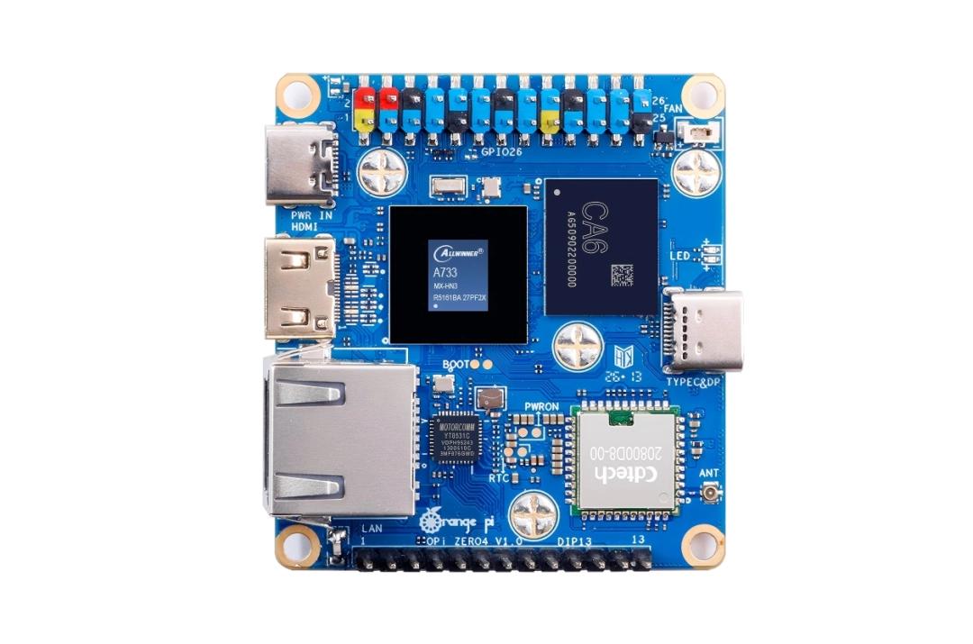 OrangePi Zero 4: одноплатный компьютер с 8 ядрами и NPU в корпусе размером с ладонь