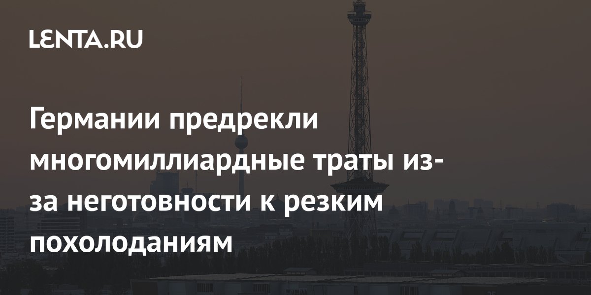 Bloomberg: Германию ждут многомиллиардные траты из-за низких запасов газа