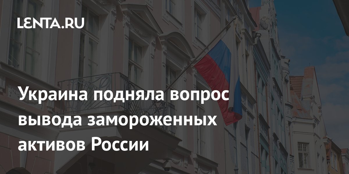 Украина вновь подняла вопрос вывода замороженных активов РФ из Бельгии