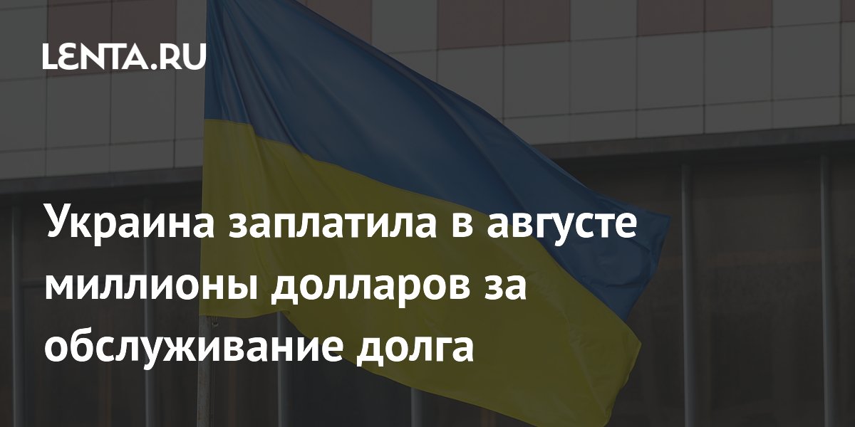 Нацбанк: Украина в августе выплатила $721,8 млн по госдолгу