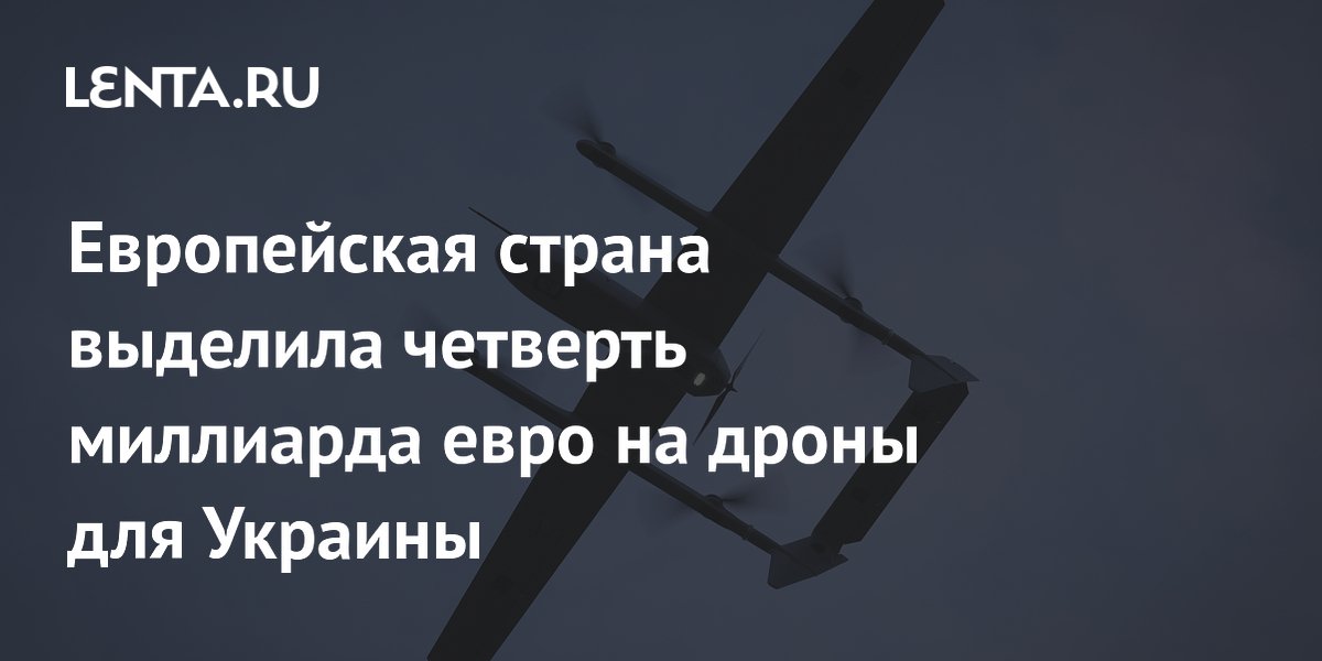 Нидерланды выделили €250 миллионов на дроны для Украины
